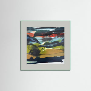 "Storm over Glencoe" - Fine art print from original abstract painting - Cairngorm Artists