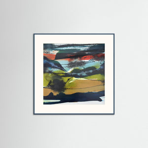 "Storm over Glencoe" - Fine art print from original abstract painting - Cairngorm Artists