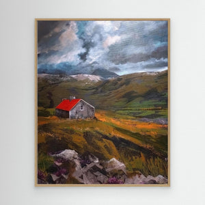 Suileag Bothy View - canvas print from original artwork - Cairngorm Artists