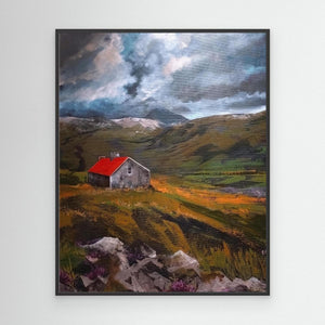 Suileag Bothy View - canvas print from original artwork - Cairngorm Artists