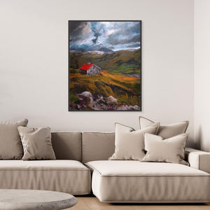 Suileag Bothy View - canvas print from original artwork - Cairngorm Artists