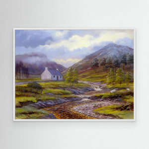 Summer Croft - canvas print from original artwork - Cairngorm Artists