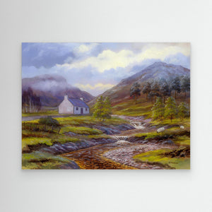 Summer Croft - canvas print from original artwork - Cairngorm Artists