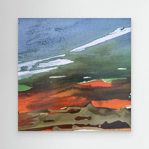 Sunset over Arisaig - canvas print from original artwork - Cairngorm Artists