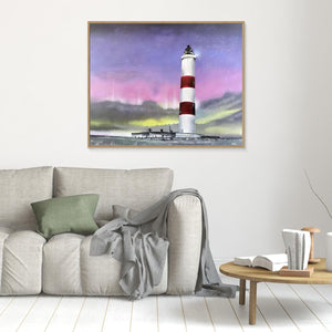Tarbat Ness Lighthouse - canvas print from original artwork - Cairngorm Artists