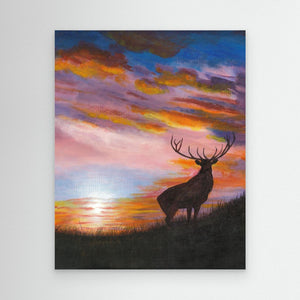 The Monarch - canvas print from original artwork - Cairngorm Artists