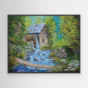 The Old Mill - Canvas print from original artwork - Cairngorm Artists