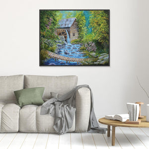The Old Mill - Canvas print from original artwork - Cairngorm Artists