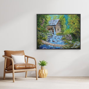 The Old Mill - Canvas print from original artwork - Cairngorm Artists
