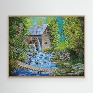 The Old Mill - Canvas print from original artwork - Cairngorm Artists