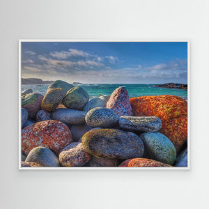 Tide - Touched Stones on Iona - canvas print from original photograph - Cairngorm Artists