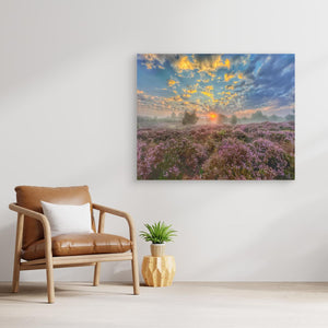 Tulloch Moor Sunrise - canvas print from original photograph - Cairngorm Artists