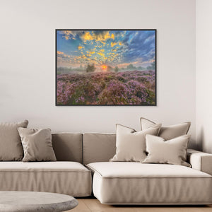 Tulloch Moor Sunrise - canvas print from original photograph - Cairngorm Artists