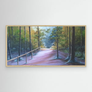Walk with Pops - canvas print from original artwork - Cairngorm Artists