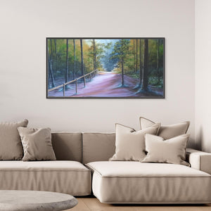 Walk with Pops - canvas print from original artwork - Cairngorm Artists