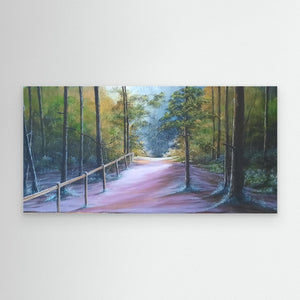 Walk with Pops - canvas print from original artwork - Cairngorm Artists