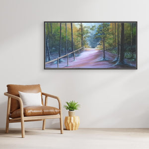 Walk with Pops - canvas print from original artwork - Cairngorm Artists