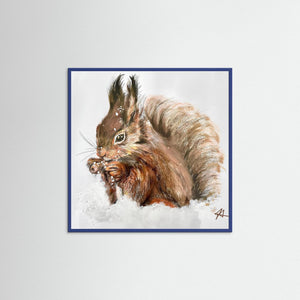 Winter Squirrel - Fine Art prints from original artwork - Cairngorm Artists