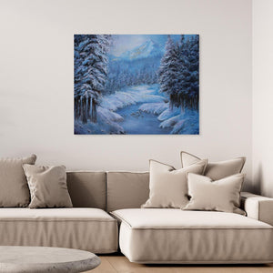 Winter Whisper - canvas print from original artwork - Cairngorm Artists