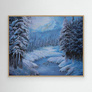 Winter Whisper - canvas print from original artwork - Cairngorm Artists