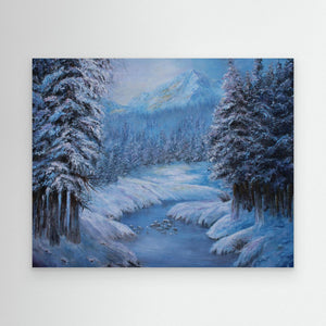 Winter Whisper - canvas print from original artwork - Cairngorm Artists
