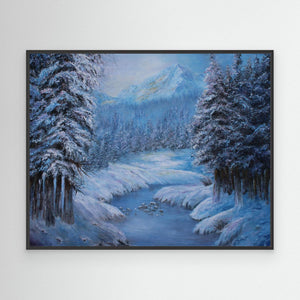 Winter Whisper - canvas print from original artwork - Cairngorm Artists